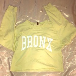 cropped long sleeve sweater/ shirt